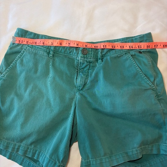 Pilcro and the Letterpress Anthropologie Teal Hyphen Shorts Size 28 - Picture 3 of 9